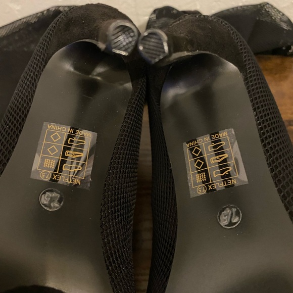 Fashion Nova Forever a Babe over the Knee Heels Netflex size 7.5 - Picture 10 of 15